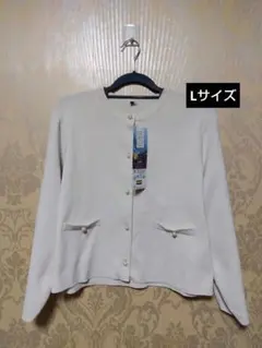 ☘️ホワイト パールボタン カーディガン