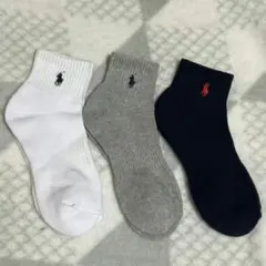ポロ・ラルフ・ローレン ソックス 3足セット 24-26cm