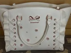 サマンサベガ レースアップハートビジューフラッター 小