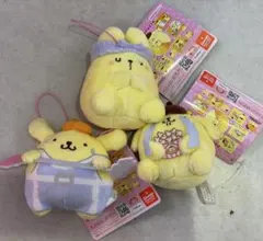 ポムポムプリン ラウンドワン限定 マスコット 全3種コンプセット⑤