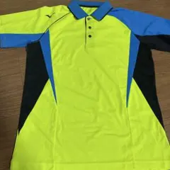 Mizuno テニス ポロシャツ 蛍光イエロー