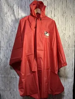 美品　東京ディズニーリゾート 赤いポンチョ　レインコートM ミニーマウス