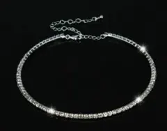 AAA 人工ダイヤモンド チョーカー 1連