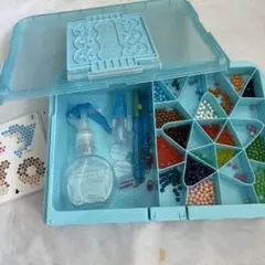 青いボックスとネックレス以外まとめ売り　エポック社 はじめてのアクアビーズ