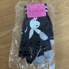 PLAYBOY Bunny 手袋 ブラック 指先切り替えのサムネイル