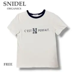 【スナイデル】ORGANICS コンパクトロゴTシャツ⭐︎レディース⭐︎ホワイト⭐︎のサムネイル