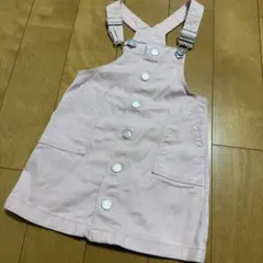 H&M ピンク サロペットワンピース 92cm