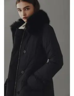 Pinky&Dianne フォーファー付きトレンチ風ダウンコート