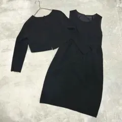 特価 BEAMS ビームス セットアップ スーツ 冠婚葬祭 ワンピース 黒 38