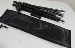 キャンプ用 ハンギングラック 折りたたみ式 ブラックのサムネイル