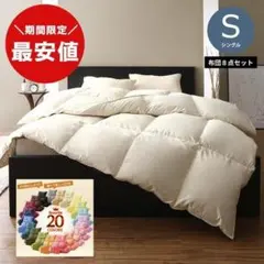 【最安値】羽根布団8点セット 布団セット 収納付き シングルサイズ 新品送料込