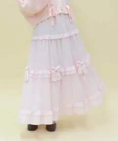 axesfemmePOETIQUE シアーギンガムティアードスカートのサムネイル