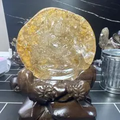 高品質】山東省産モリオン 不動明王彫 超透明 一点物 - メルカリ