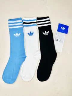 アディダス ストライプソックス 3足セット22-24cm