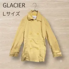 GLACIERトレンチコートL黄ハーフ丈　スプリングコートのサムネイル