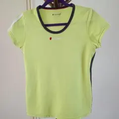 【Babolat】 テニスウェア Tシャツ ライムグリーン⇒ラスト価格500円のサムネイル