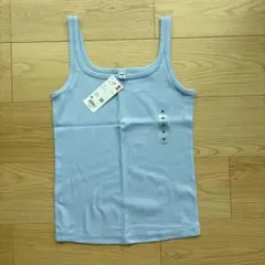 UNIQLO ユニクロ ポインテールタンクトップ ブルー Mサイズのサムネイル