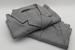 【美品】CELINE メンズ パジャマ Lサイズ 上下セット（千鳥格子柄）