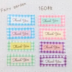 160枚 英語サンキューカード サンクス メッセージカード アンティークスタンプ