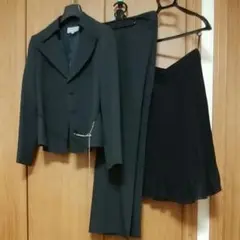 ★値上げ対応します★ 卒業、入学、各式に　13AR　黒　スーツ　3点セット