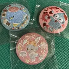 サンリオ 刺繍缶バッチ