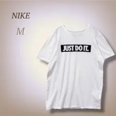 ナイキ Tシャツ 半袖 ビッグロゴ ロゴプリント コットン100% ホワイト M