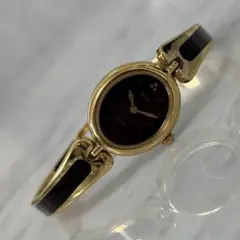 OLD SEIKO ALBA 腕時計 クォーツ ゴールド ブラック バングル 黒のサムネイル