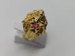 【期間限定ご奉仕品☆】【男女兼用】ファッション　リング　ゴールド