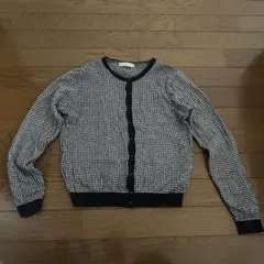 earth music&ecology 千鳥柄カーディガン M