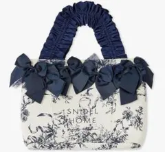 SNIDELHOME リボンバッグ ネイビー