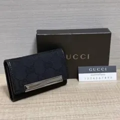 新品・希少】GUCCI キーケース キーリング GGライン 6連 箱付 - メルカリ