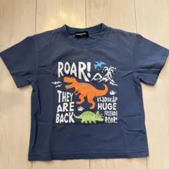 グレードスコープ　100 半袖Tシャツ　恐竜　ネイビー