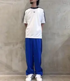 新品 adidas アディダスオリジナルス トラックパンツ ブルー ジャージXL