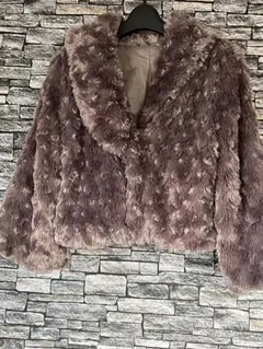 【お値引き】ブラウン系 ファーショートジャケット