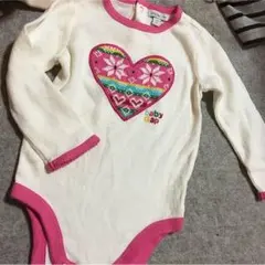 90❤︎babyGAPニットハートロンパース❤︎肌着❤︎インナー