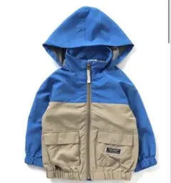 撥水加工フード付きウィンドブレーカー 90cm