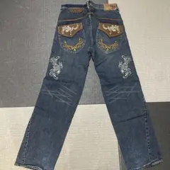 ブルーデニムパンツ　メンズw40 ストリートのサムネイル