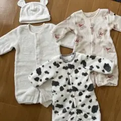 ◼︎ ベビー　新生児　ツーウェイ　ドレスオール　50 60