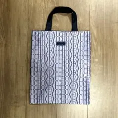 ロゴプリント エコバッグ ホワイト/ブラック
