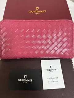 GUIONNET PARIS メッシュ長財布 ピンクのサムネイル