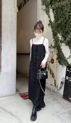 titivate シアージャガードキャミワンピース　S