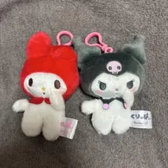 サンリオキャラクターズ　くりっぴぃぬいぐるみ　クロミ　マイメロディ