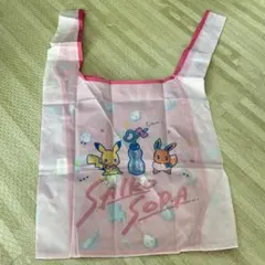 ポケモン　エコバッグコレクション2 サイコソーダ　ピカチュウ　イーブイ　ピンク