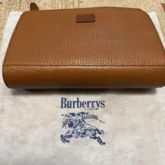 Burberrys ブラウンレザー クラッチバッグ