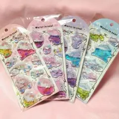 （正規品）ウォーターインシール　サンリオ4枚セット　キティマイメロクロミシナモン