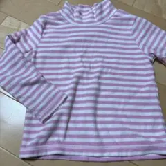 UNIQLO 키즈 양털 하이넥 110cm 핑크