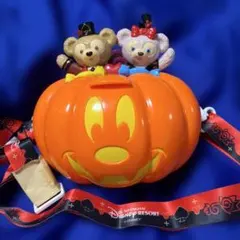上海ディズニーランド　ダッフィー　シェリーメイ　ハロウィン　ポップコーンバケツ