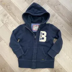 ダブルB フード付きパーカー 120 ネイビー
