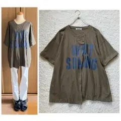 boys room ボーイズルーム オーバーサイズ ロゴTシャツ ゆったりのサムネイル