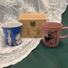ムーミン マグカップ 2個セット 木箱入り(別売りok)